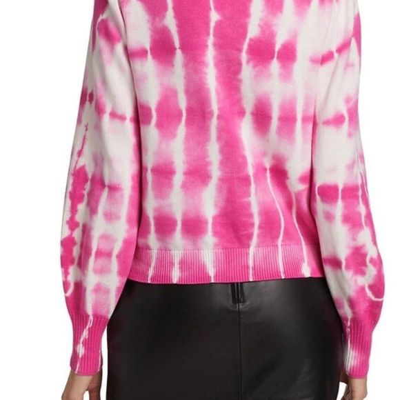 Coco Tie-dye Cardigan In Pink White Tie Dye - Picture 2 of 3